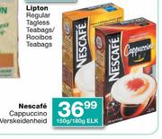 Nescafe Cappuccino Verskeidenheid-150g/180g Elk