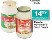 Excella Mayonnaise/Salad Cream-740g/750g/780g Each