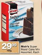 Moir's Super Moist Cake Mix Assorted Each -700g