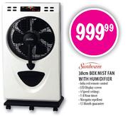 Sunbeam 30cm Box Mist Fan With Humidifier