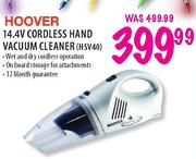 Hoover 14.4V Cordless Hand Vacuum Cleaner(HSV40)