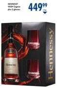 Hennessy VSOP Cognac Plus 2 Glasses-750ml