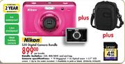 Nikon S30 Digital Camera Bundle-Each