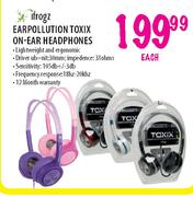 Ifrogz Earpollution Toxix On Ear Headphones-Each