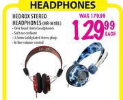 Hedrox Stereo Headphones(HR-M1BL)-Each