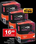 Kotex Ultra Thin Sanitary Pads-12's Per Pack