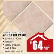 Johnson Tiles Athena Tile Range (400mmx400mm)-Per Sqm