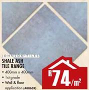 Johnson Tiles Shale Ash Tile Range (400mmx400mm)-Per Sqm