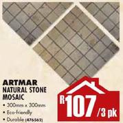 Artmar Natural Stone Mosaic (300x300mm)-Per 3 Pack