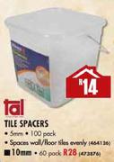 Tal 5mm Tile Spacers-100 Pack