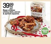 Bags Of Bites Chewy Date,Pecan & Apricot Squares-230g Each