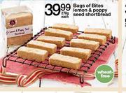 Bags Of Bites Lemon & Poppy Seed Shortbread-270g Each