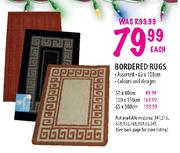 Bordered Rugs Assorted-50x80cm Each
