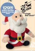 Battery-Operated Singing & Dancing Santa-Each