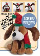 Battery-Operated Singing & Moving Dog-Each