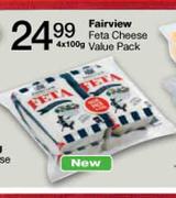 Fairview Feta Cheese Value Pack-4x100g