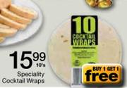 Speciality Cocktail Wraps-10's