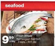 Fresh Whole Norwegian Salmon-100g