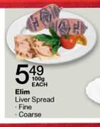 Elim Liver Spread Fine/Coarse-100g