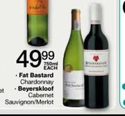 Fat Bastard Chardonnay/Beyerskloof Cabernet Sauvignon/Merlot-750ml Each