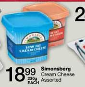 Simonsberg Cream Cheese Assorted-230g