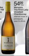 Warwick The First Lady Unoaked Chardonnay-750ml