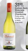 Graham Beck Waterside Unoaked Chardonnay-750ml
