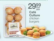 Cafe Culture Chicken Burgers-8 Per Pack