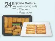 Cafe Culture Mini Spring Rolls Chicken/Vegetable-300g Each