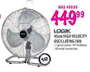 Logik High Velocity Oscillating Fan-45cm