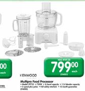 Kenwood Multipro Food Processor (FP723) - 750W Each