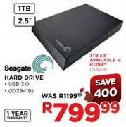 Seagate 2.5" Hard Drive-1TB