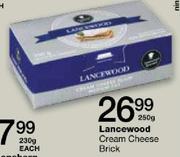 Lancewood Cream Cheese Brick-250g