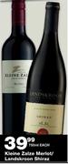 Kleine Zalze Merlot/Landskroom Shiraz-750ml Each