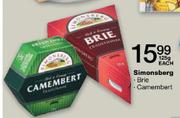 Simonsberg Brie/Camembert-125g Each