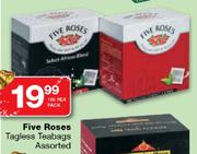 Five Roses Tagless Teabags Assorted-100 Per Pack