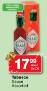 Tabasco Sauce Assorted-60ml Each