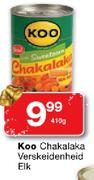 Koo Chakalaka Verskeidenheid-410g Elk