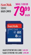 Sandisk Extreme HD Card - 16GB Each
