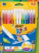 Bic Kids Colour & Eraser Wallet-12's