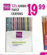 Simple Choice Jumbo Twist Crayons-12's