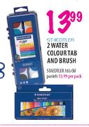 Staedtler 2 Water Colour Tab & Brush