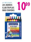 Staedtler Norris Club Triplus Wax Crayons-24's