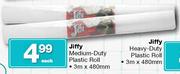 Jiffy Medium-Duty Plastic Roll-3m x 480mm Each