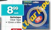 Sellotape Clear Tape-12mm x 66m Each