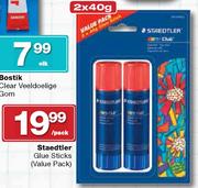 Staedtler Glue Sticks-2 x 40g Per Pack