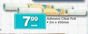 Adhesive Clear Roll-2m x 450mm Each