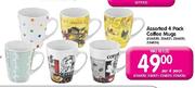 Assorted 4 Pack Coffee Mug