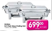Global 2 Pack Value Chafing Dish-8l