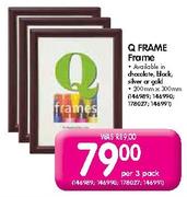 Q Frame-Per 3 Pack